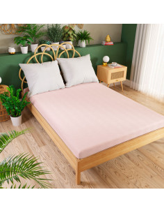 DREAMY PREMIUM Prześcieradło jersey z gumką, szerokość 160 x wysokość 200cm, kolor 014 jasny różowy 100033 2