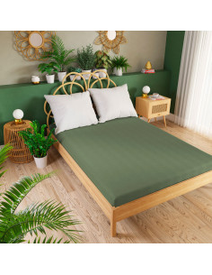 DREAMY PREMIUM Prześcieradło jersey z gumką, szerokość 90 x wysokość 200cm, kolor 016 szarozielony 100033 2