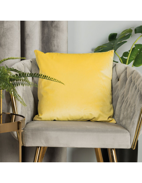 VELVI Poszewka dekoracyjna, 40x40cm, kolor 009 żółty VELVI0