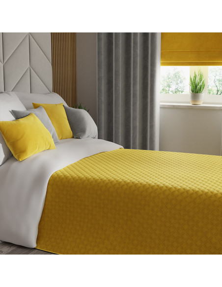 VELVI Poszewka dekoracyjna, 40x40cm, kolor 009 żółty VELVI0
