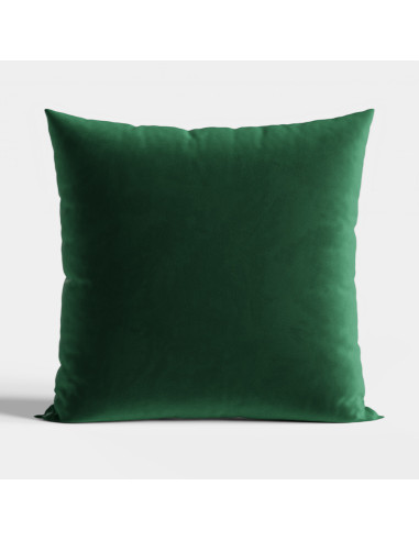 VELVI Poszewka dekoracyjna, 40x40cm, kolor 010 ciemny zielony butelkowy VELVI0