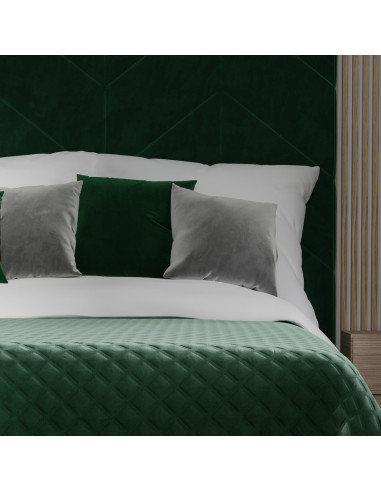 VELVI Poszewka dekoracyjna, 40x40cm, kolor 010 ciemny zielony butelkowy VELVI0