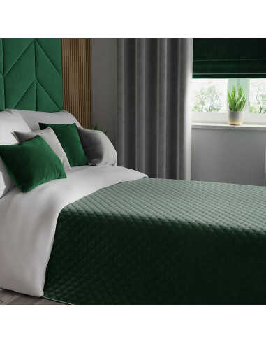 VELVI Poszewka dekoracyjna, 40x40cm, kolor 010 ciemny zielony butelkowy VELVI0
