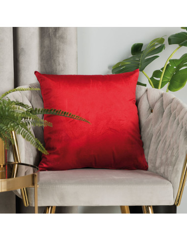 VELVI Poszewka dekoracyjna, 40x40cm, kolor 043 czerwony VELVI0
