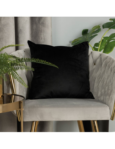 VELVI Poszewka dekoracyjna, 40x40cm, kolor 111 czarny VELVI0