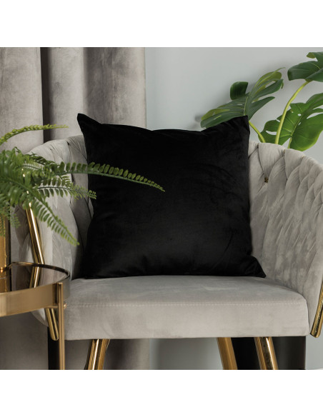 VELVI Poszewka dekoracyjna, 40x40cm, kolor 111 czarny VELVI0