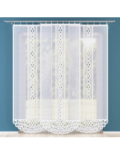 WIOLA Panel żakardowy gotowy, szerokość 90 x wysokość 250cm, kolor 001 biały WIOLA0