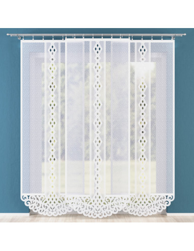 WIOLA Panel żakardowy gotowy, szerokość 90 x wysokość 250cm, kolor 001 biały WIOLA0