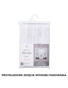 WIOLA Panel żakardowy gotowy, szerokość 90 x wysokość 250cm, kolor 001 biały WIOLA0 2