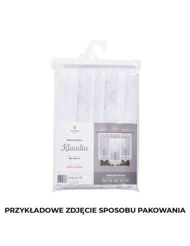 WIOLA Panel żakardowy gotowy, szerokość 90 x wysokość 250cm, kolor 001 biały WIOLA0