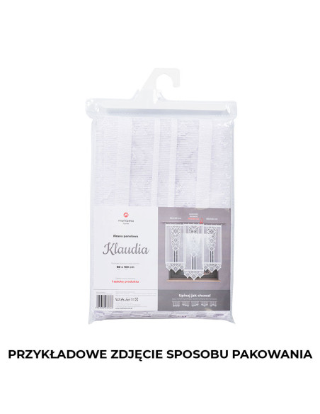 WIOLA Panel żakardowy gotowy, szerokość 90 x wysokość 250cm, kolor 001 biały WIOLA0