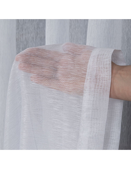 Firana gotowa na taśmie, 300x250 cm, kolor 001 biały 400001