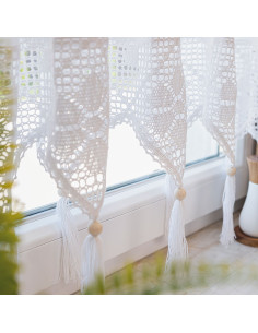 RACHELA Zazdrostka gotowa z ażurem, szerokość 100 x wysokość 90cm, kolor 001 biały 912432 2