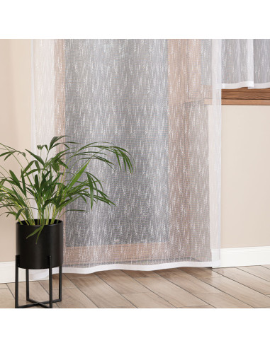 EVA Firanka żakardowa gotowa, szerokość 140 x wysokość 250cm, kolor 001 biały 146065