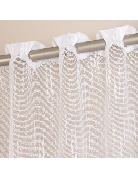 EVA Firanka żakardowa gotowa, szerokość 140 x wysokość 250cm, kolor 001 biały 146065