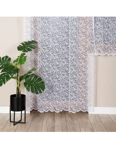 KATARZYNA Firanka żakardowa gotowa, szerokość 140cm wysokość 250cm, kolor 001 biały 022701 2