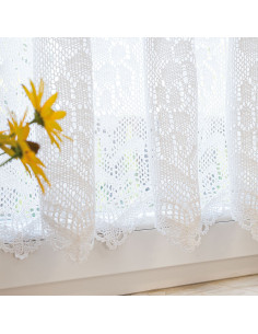 INESS Zazdrostka gotowa ażurowa, szerokość 200 x wysokość 60cm, kolor 001 biały 913501 2