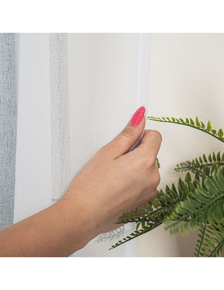 ETAMINA Firana gotowa na srebrnych przelotkach, szerokość 140 x wysokość 250cm, kolor 001 biały FG0006