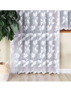 MARTYNA Firanka żakardowa gotowa na prosto, szerokość 200 x wysokość 250cm, kolor 001 biały 023083 2