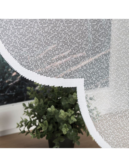 LEA Panel żakardowy gotowy, z motywem łapacza snów, szerokość 160 x wysokość 160, kolor 001 biały 019411