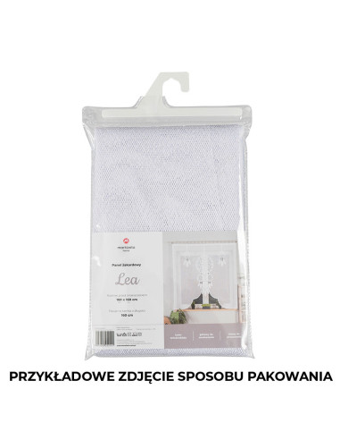LEA Panel żakardowy gotowy, z motywem łapacza snów, szerokość 160 x wysokość 160, kolor 001 biały 019411