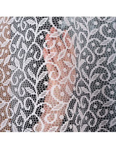 BOGUMIŁA Firanka żakardowa gotowa, szerokość 300 x wysokość 250cm, kolor 001 biały 004542