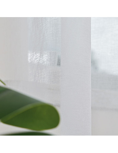 ETAMINA Firana gotowa na taśmie, szerokość 140 x wysokość 250cm, kolor 001 biały FG0003