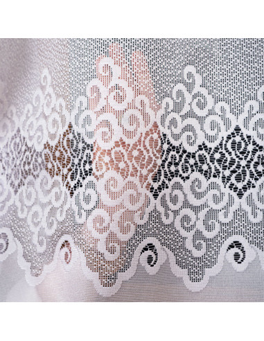 MODESTA Firanka żakardowa gotowa, szerokość 300 x wysokość 250cm, kolor 001 biały 017173