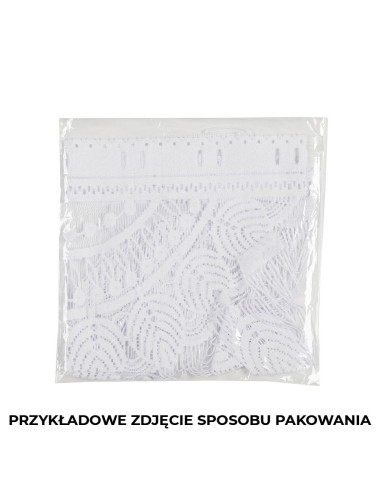 INARA Zazdrostka makramowa żakardowa gotowa, szerokość 180 x wysokość 75cm, kolor 001 biały 001470