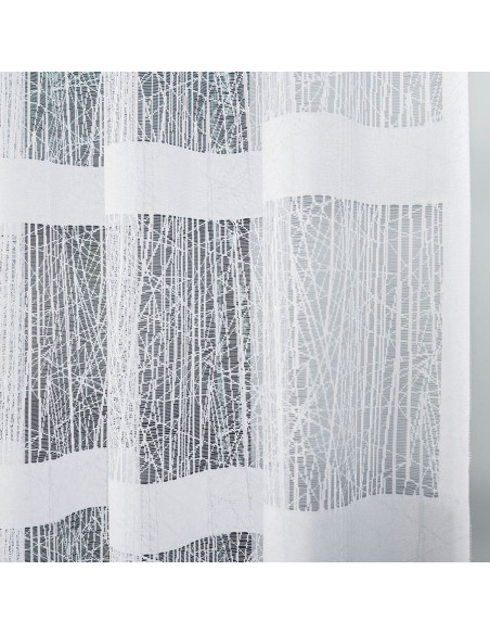 WIKTORIA Firanka żakardowa gotowa na prosto, szerokość 410 x wysokość 160cm, kolor 001 biały 018352