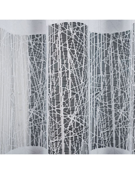 WIKTORIA Firanka żakardowa gotowa na prosto, szerokość 410 x wysokość 160cm, kolor 001 biały 018352