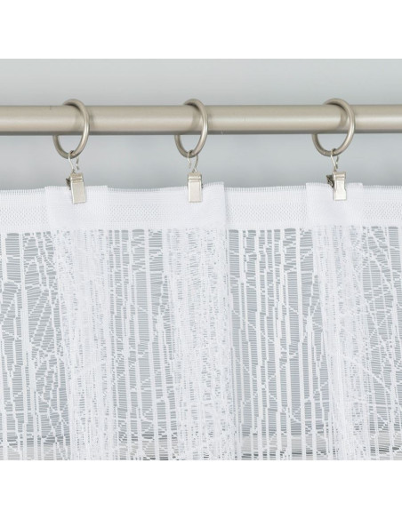 WIKTORIA Firanka żakardowa gotowa na prosto, szerokość 410 x wysokość 160cm, kolor 001 biały 018352