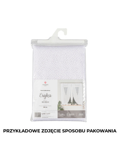 ERYKA Panel żakardowy gotowy, szerokość 160 x wysokość 140cm, kolor 001 biały 019371