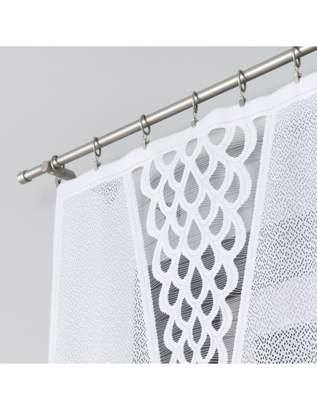 ERYKA Panel żakardowy gotowy, szerokość 160 x wysokość 140cm, kolor 001 biały 019371