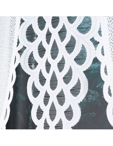 ERYKA Panel żakardowy gotowy, szerokość 160 x wysokość 140cm, kolor 001 biały 019371