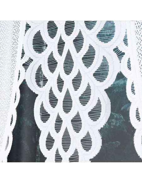 ERYKA Panel żakardowy gotowy, szerokość 160 x wysokość 140cm, kolor 001 biały 019371