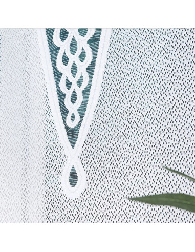 ERYKA Panel żakardowy gotowy, szerokość 160 x wysokość 140cm, kolor 001 biały 019371