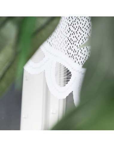 ERYKA Panel żakardowy gotowy, szerokość 160 x wysokość 140cm, kolor 001 biały 019371