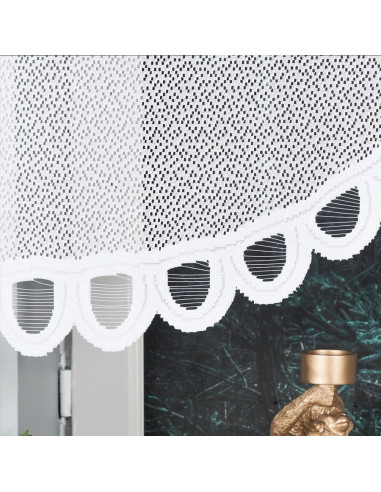 ERYKA Panel żakardowy gotowy, szerokość 160 x wysokość 140cm, kolor 001 biały 019371