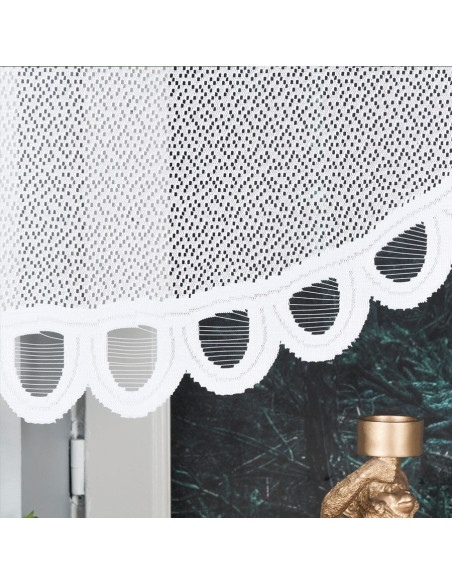 ERYKA Panel żakardowy gotowy, szerokość 160 x wysokość 140cm, kolor 001 biały 019371