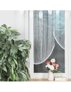 RANI Makrama żakardowa gotowa, szerokość 60 x wysokość 140cm, kolor 001 biały 001474 2