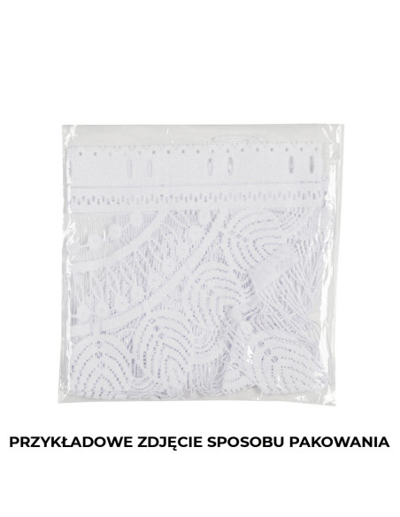 RANI Makrama żakardowa gotowa, szerokość 60 x wysokość 120cm, kolor 001 biały 001474