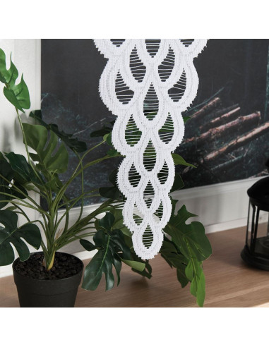 ERYKA Panel żakardowy gotowy, szerokość 160 x wysokość 160cm, kolor 001 biały 019371