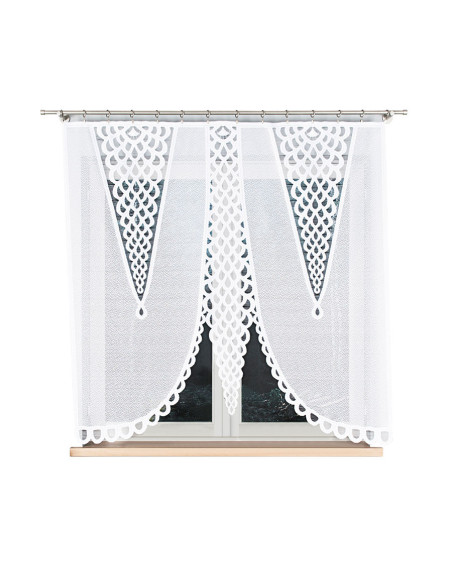 ERYKA Panel żakardowy gotowy, szerokość 160 x wysokość 160cm, kolor 001 biały 019371