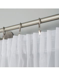 WOAL Firana gotowa na taśmie, szerokość 140 x wysokość 250cm, kolor 001 biały FG0001 2