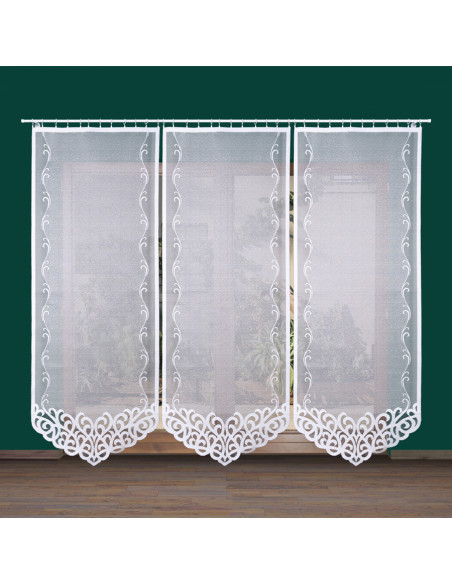 ARUN Panel żakardowy gotowy, szerokość 90 x wysokość 250cm, kolor 001 biały ARUN00