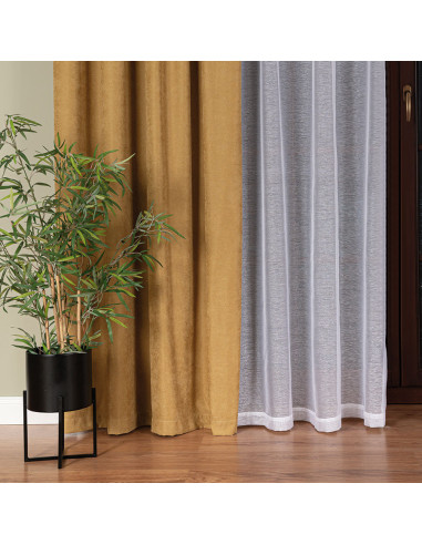 Firana gotowa na taśmie, 140x250 cm, kolor 001 biały 400001