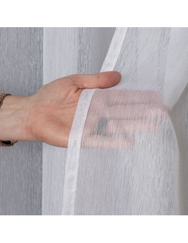 Firana gotowa na taśmie, 140x250 cm, kolor 001 biały 400001