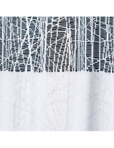 WIKTORIA Firanka żakardowa gotowa na prosto, szerokość 310 x wysokość 160cm, kolor 001 biały 018352