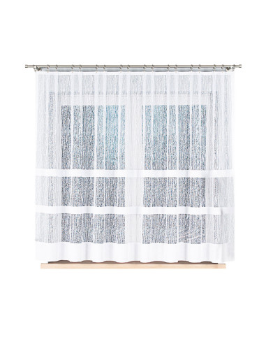 WIKTORIA Firanka żakardowa gotowa na prosto, szerokość 310 x wysokość 160cm, kolor 001 biały 018352